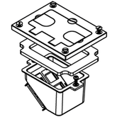 Legrand - Wiremold 828COMTCAL Brushed Aluminum Communications Cover Plate